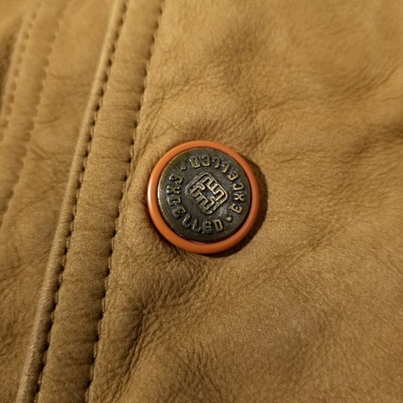 VTG EXCELLED Tan Suede Bomber Aviator Flight Jacket - Picture 4 of 12